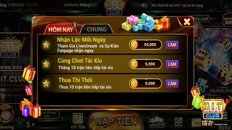 Chi tiết chương trình khuyến mãi nạp thẻ Vinaphone Hitclub